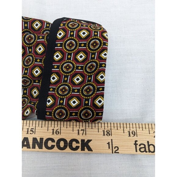 Bora Bora Women Long Sleeve Blouse with Fabric Buttons Geometric Design Size XL - Picture 8 of 10